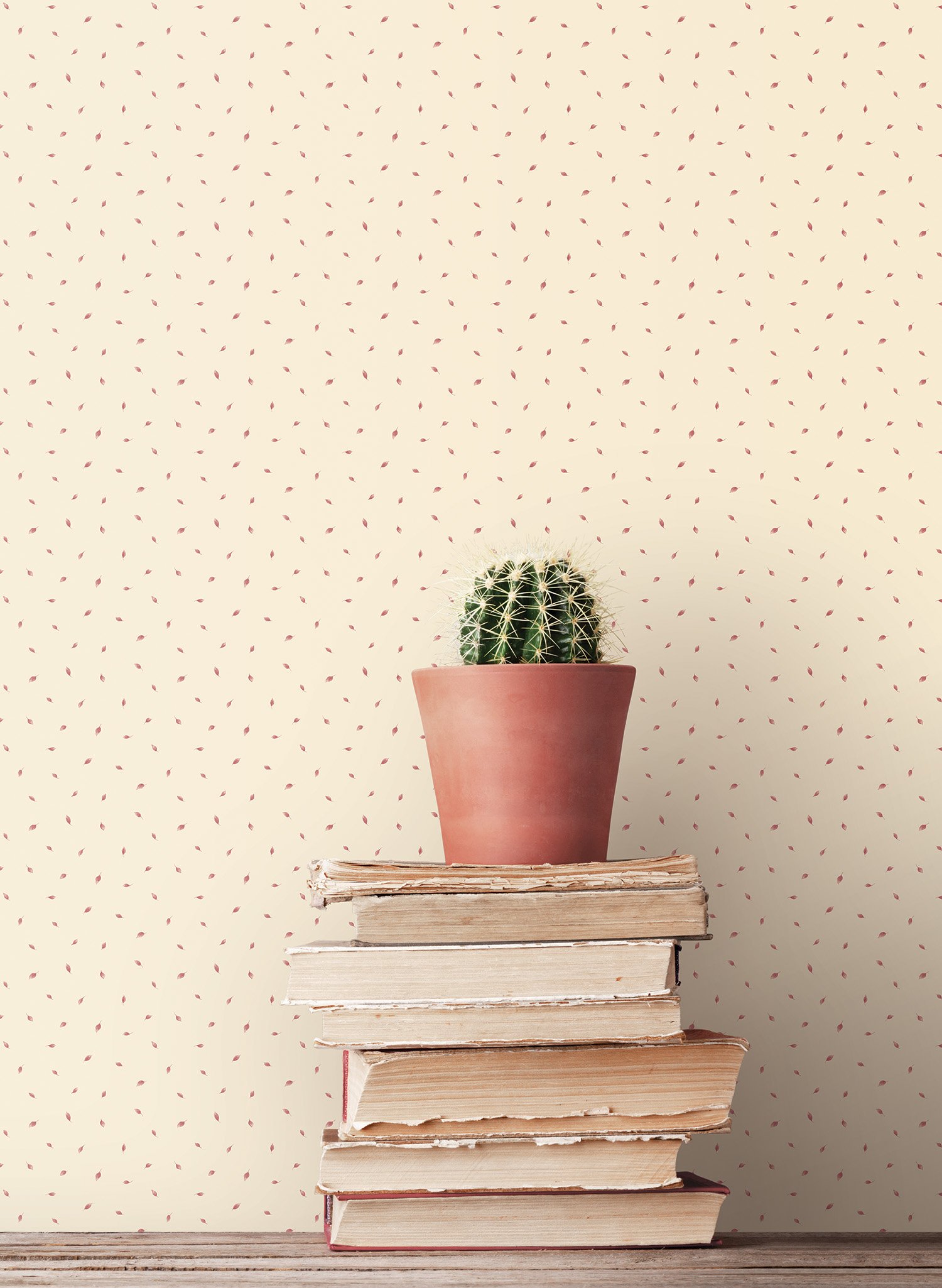 Galerie Miniatures 2 Small Leaf Toss Cream Wallpaper G67879 in the ...
