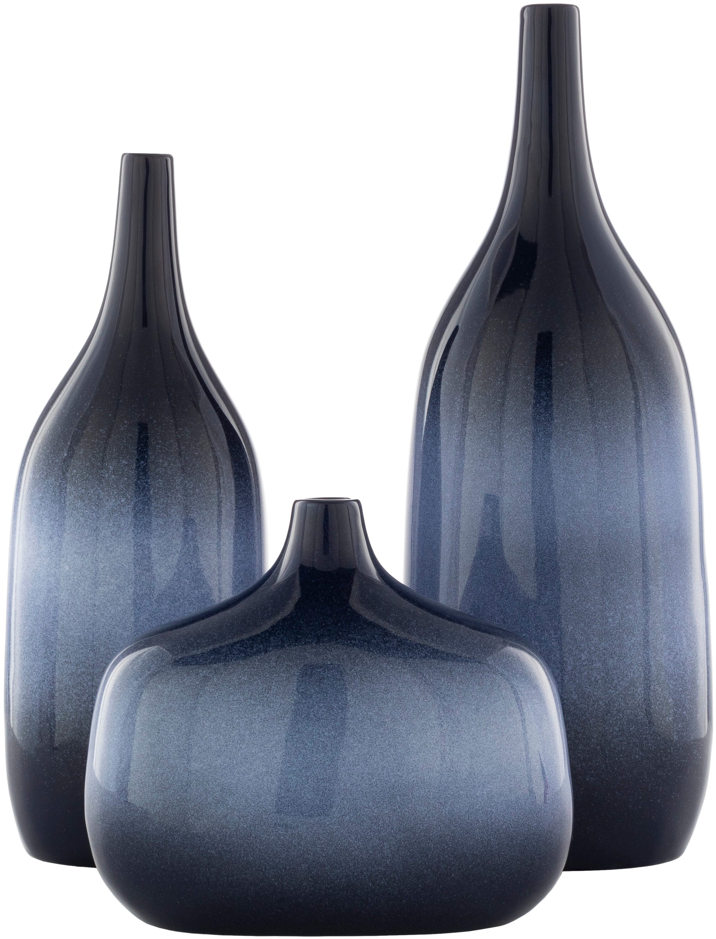 Livabliss SPA001-SET Blue Ceramic Modern Vase