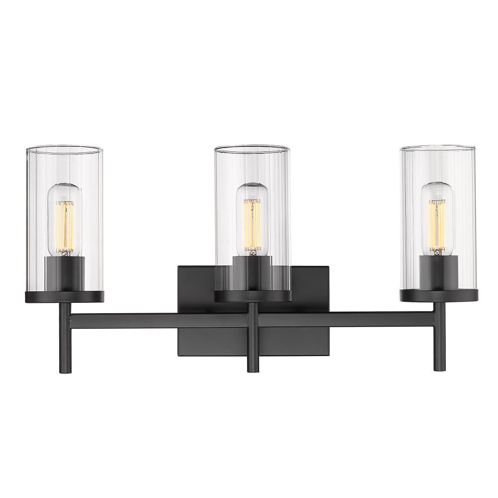Golden Lighting 7011-BA3 BLK-CLR b089995 - View #3