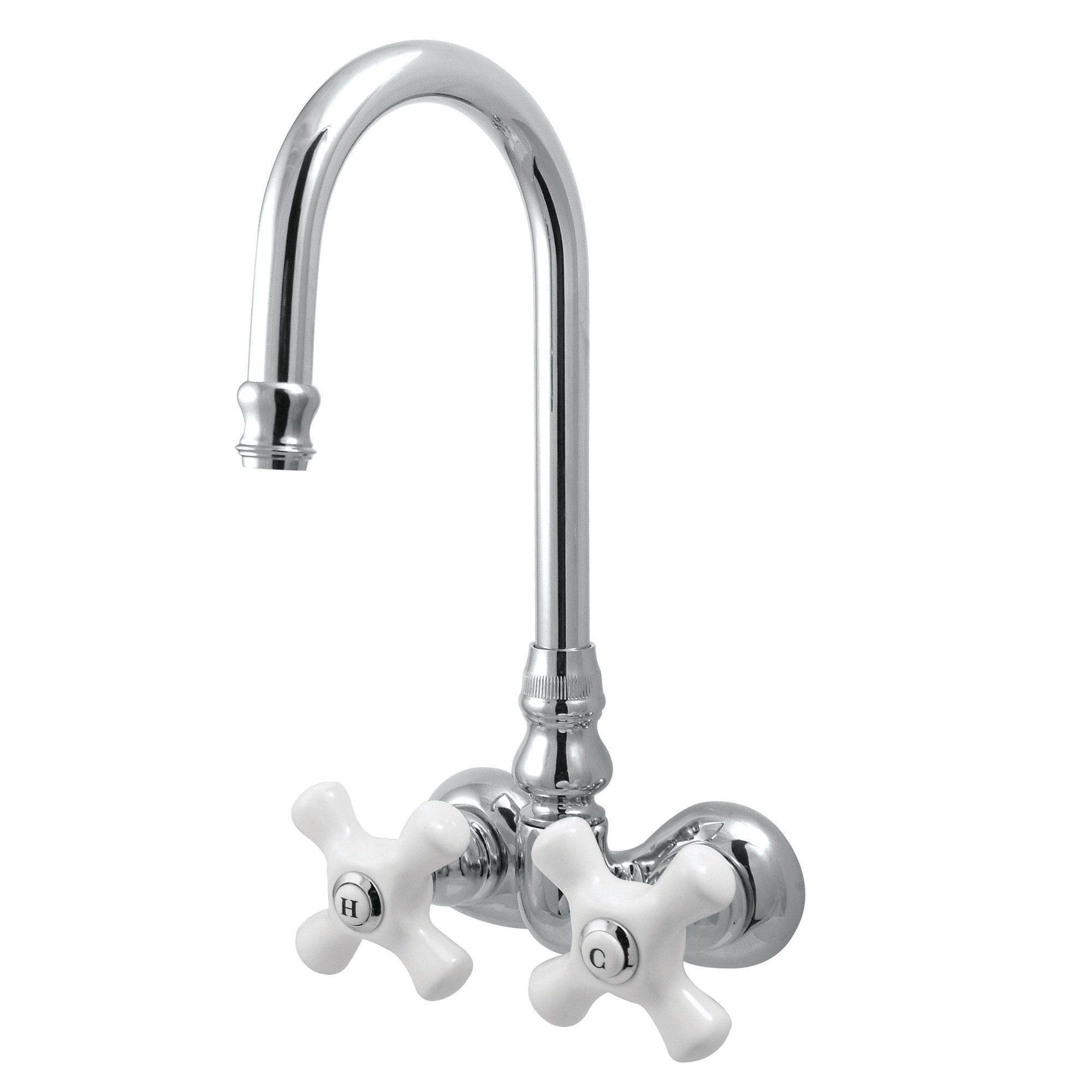 Elements of Design DT0721PX Hot Springs Chrome 2-handle Wall-mount High-arc Bathtub Faucet ( Valve Included )