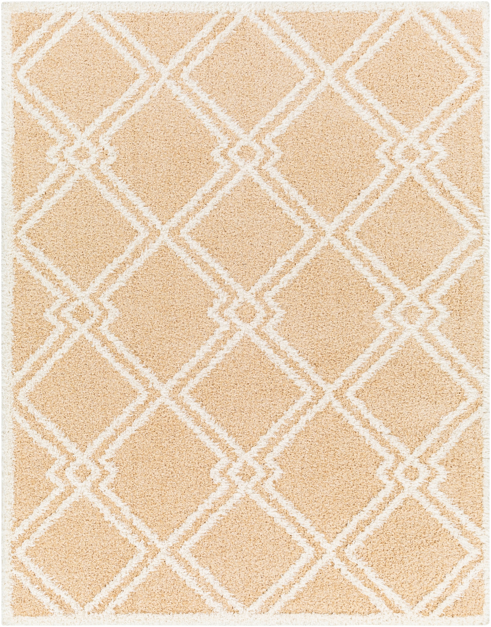 Livabliss RDO2314-537 Rodos 5 x 8 (ft) Polyester Apricot Rectangular Indoor Geometric Area rug