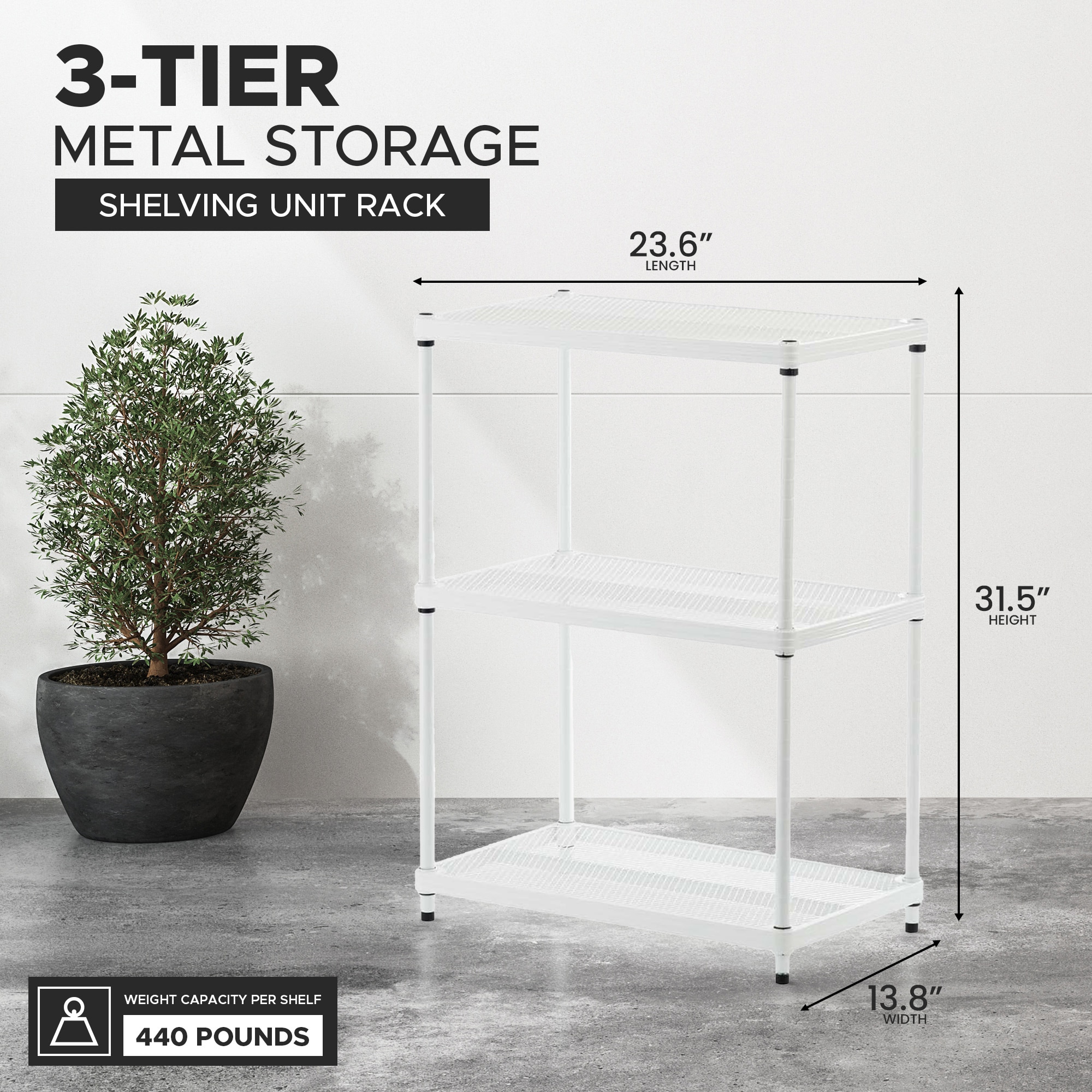 Design Ideas 325722 Free-Standing-Shelving - View #2