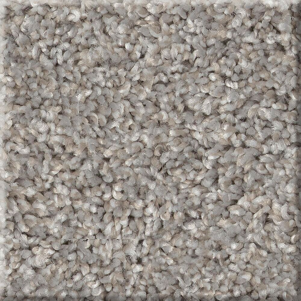STAINMASTER 7L89500508 Impassioned I 12-FT Rock Crystal Gray 58.5-oz sq yard Polyester Textured Indoor Carpet