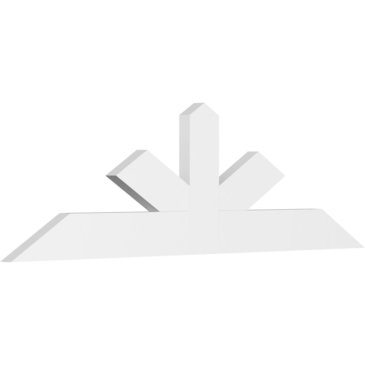 Ekena Millwork GBP072X21X0206SAR00 Saratoga White PVC Gable bracket