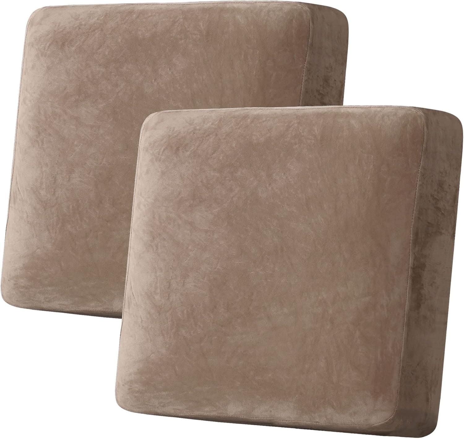 H.Versailtex - Velvet Stretch Cushion Cover Plush Slipcover Fits 196295 in x 216305 in x 210 in ...