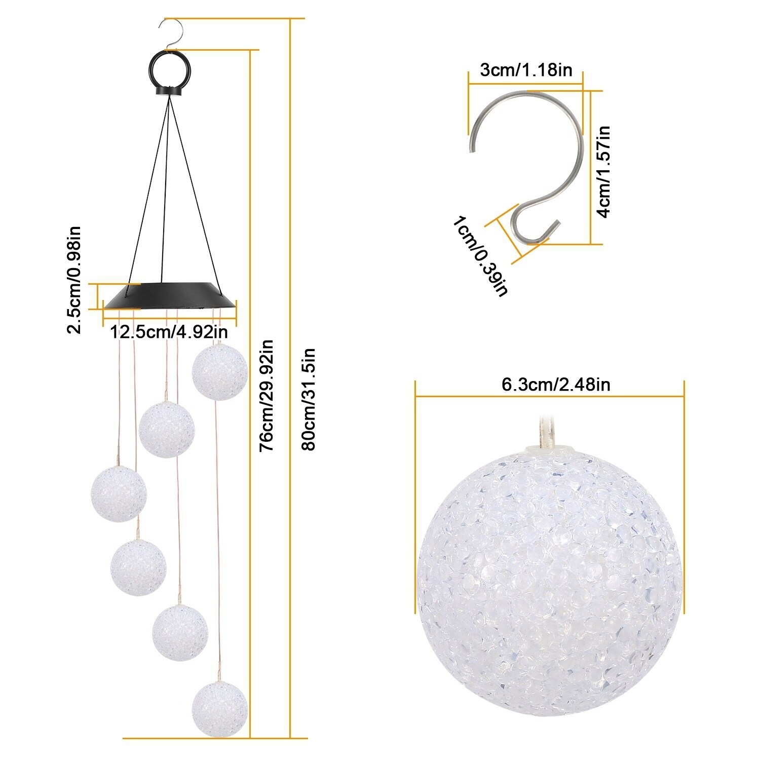 AHIOU HOME ZAAHD-HP34IGWC Wind-Chimes - View #9