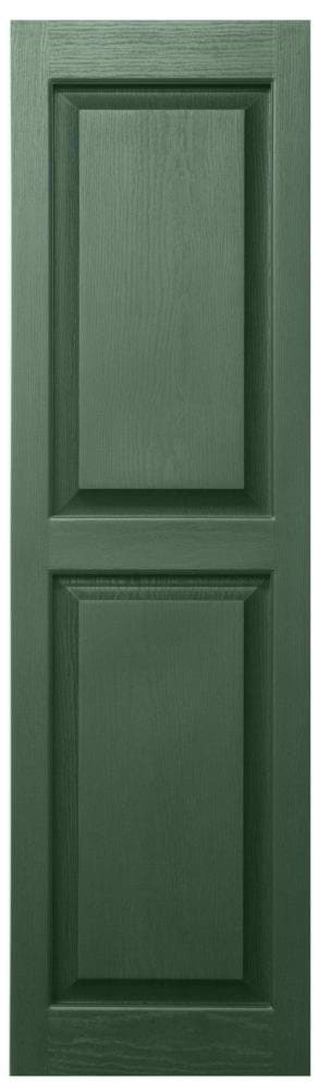 Alpha VBLR75GR 14.5-in W x 74.5-in H Green Exterior Shutters (2-Pack)