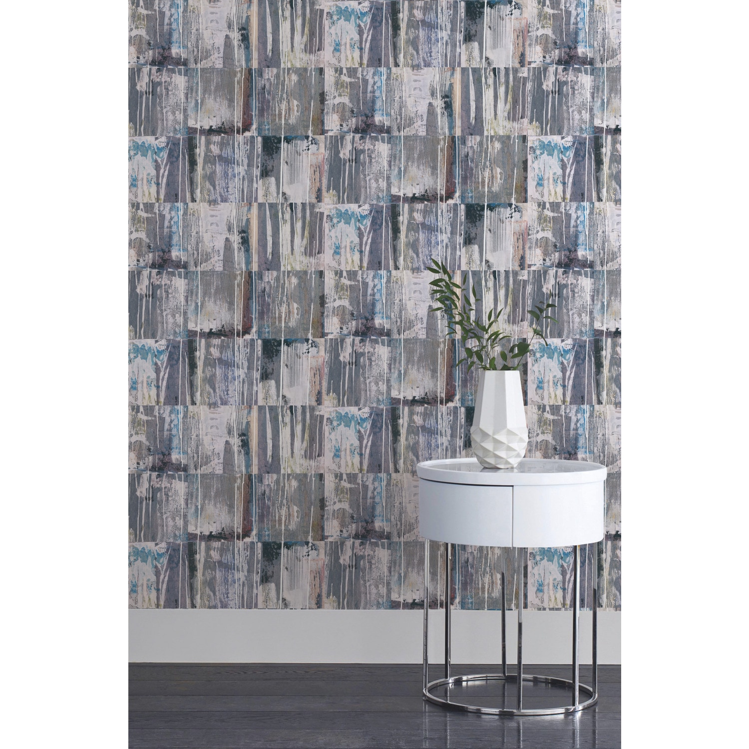 RoomMates RMK11594RL 28.29-Sq. Feet Purple Vinyl Novelty Self-adhesive Peel and Stick Wallpaper