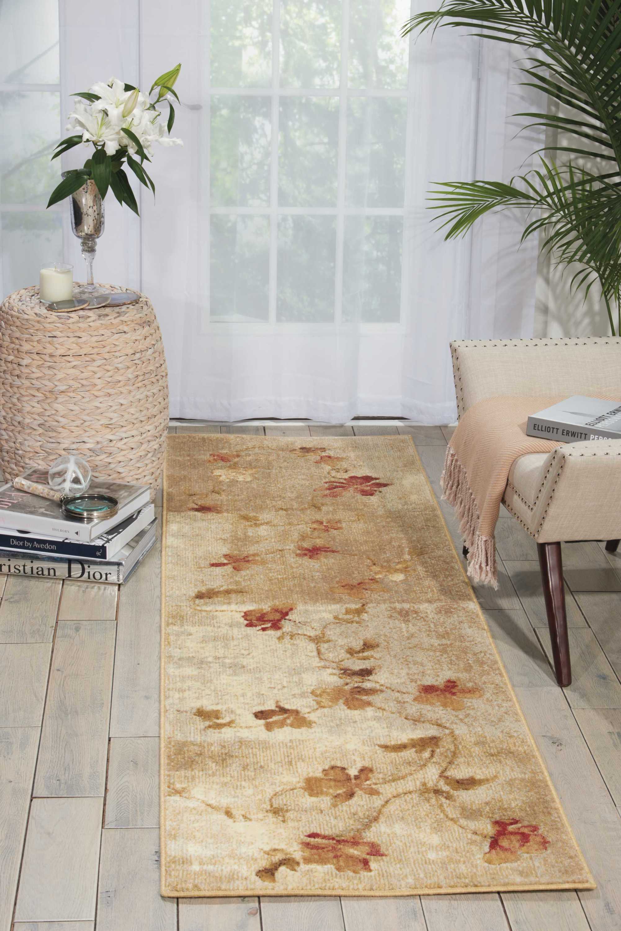 Nourison 22612 Somerset 2 x 6 (ft) Synthetic Multicolor Rectangular Indoor Abstract Area rug