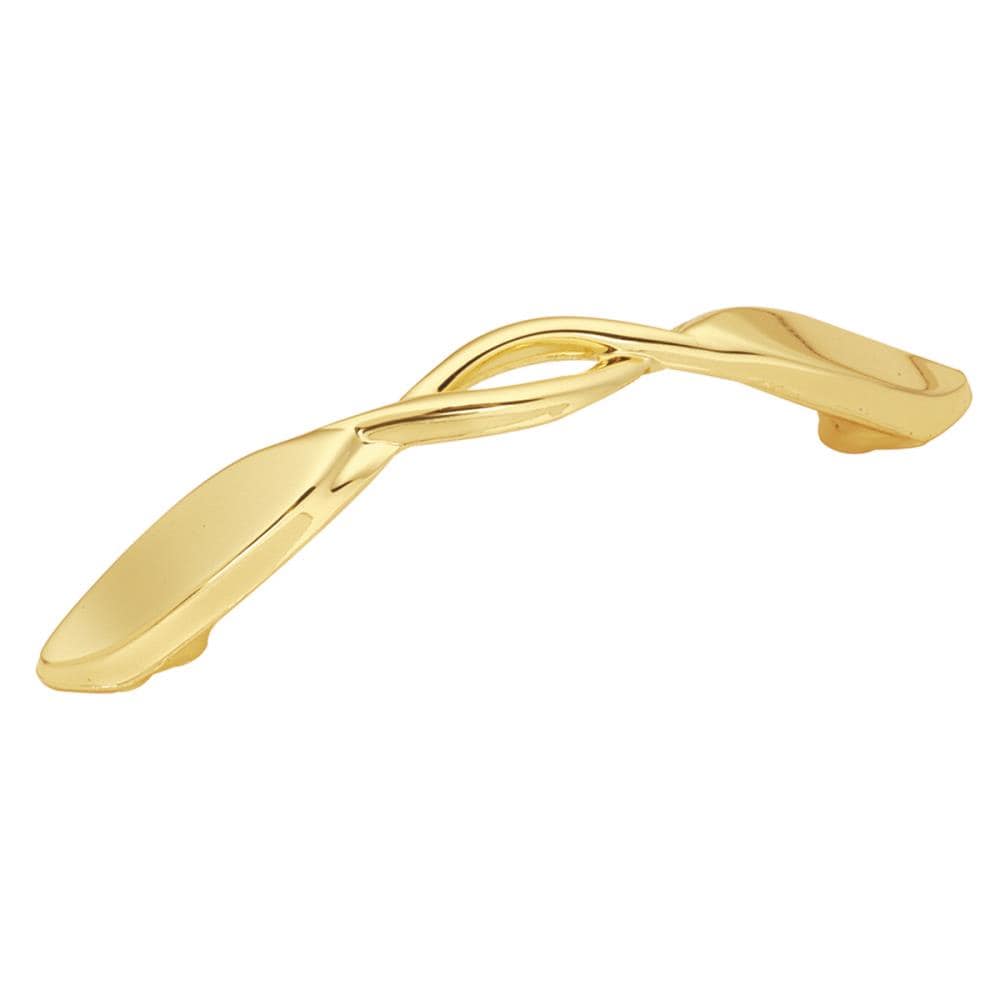 Hickory Hardware P335-UB Eclipse 3-in , 76mm Center to Center Ultra Brass Arch Handle