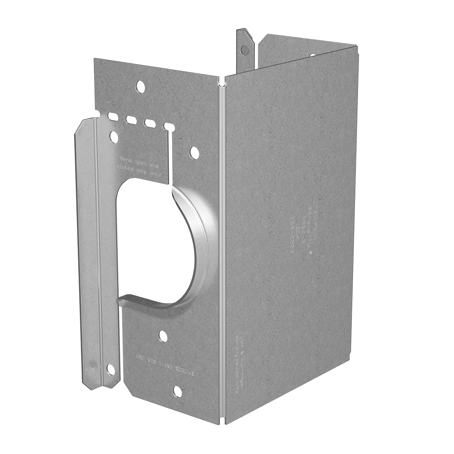 Simpson Strong-Tie HSS2-3-SDS3 5-3/5-in 16 -Gauge Galvanized Steel Stud plate tie Wood to wood