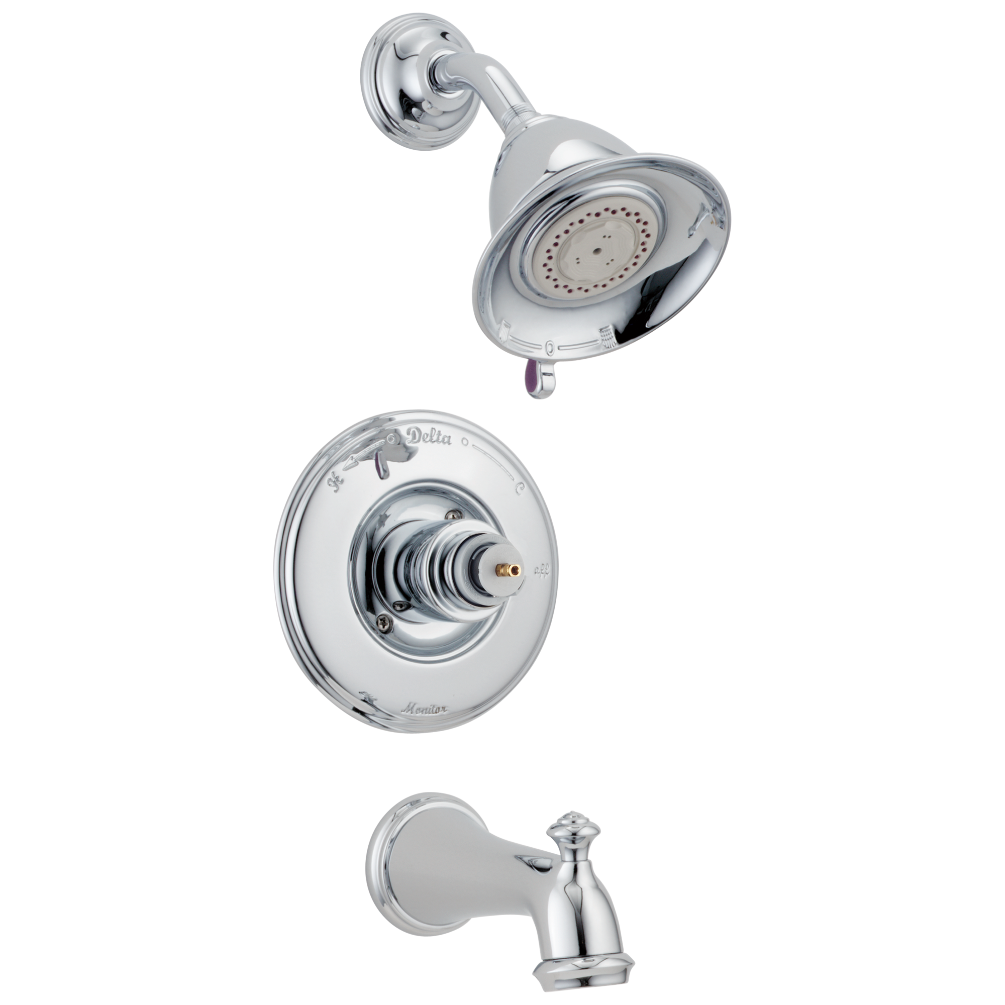 Delta Victorian Chrome Multi Function Round Bathtub And Shower Faucet   00309867 