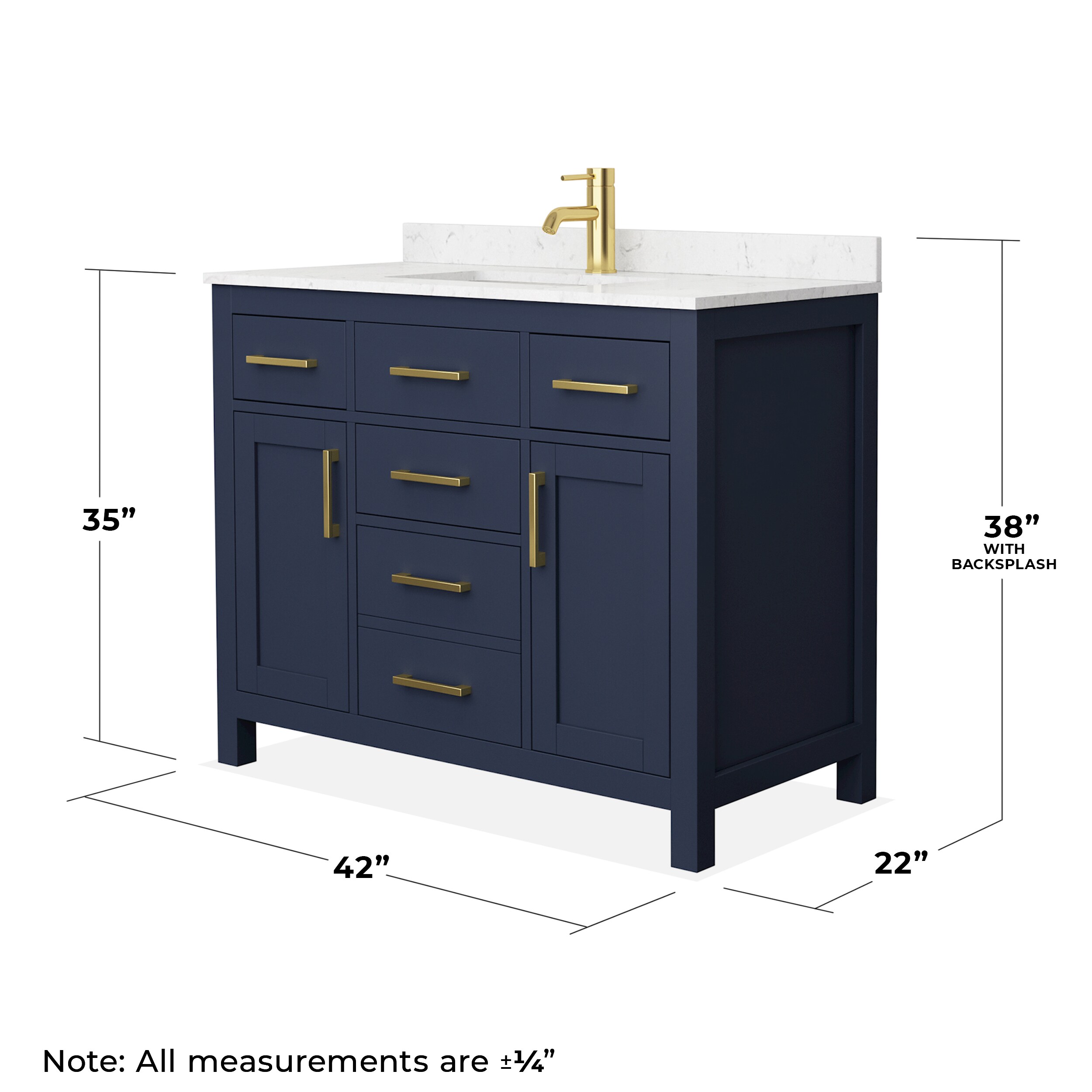 Wyndham Collection WCG242442SBLCCUNSMXX Bath-Vanity-Combo - View #5