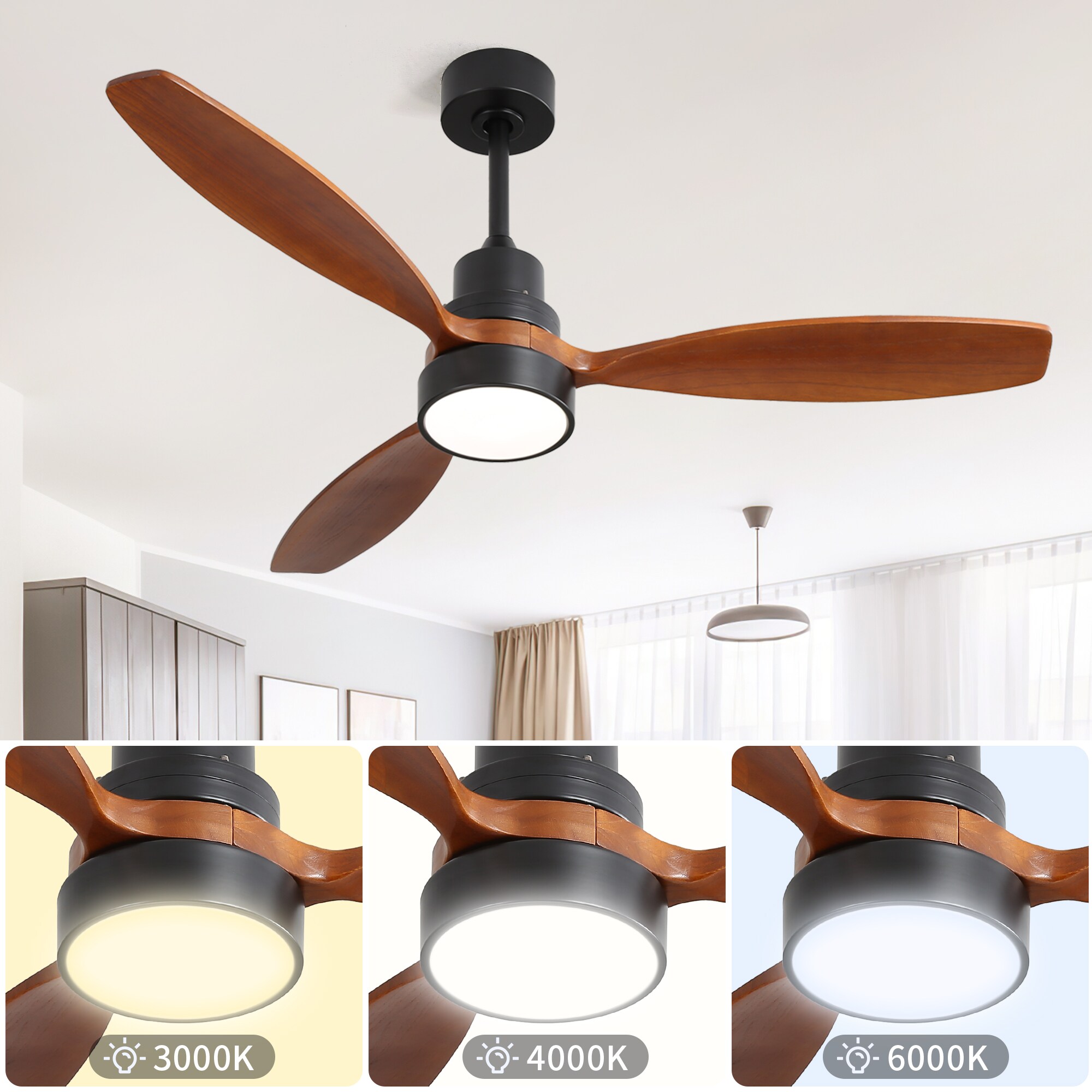 Flynama HEM-L-6029REMO/BL Ceiling-Fans - View #4