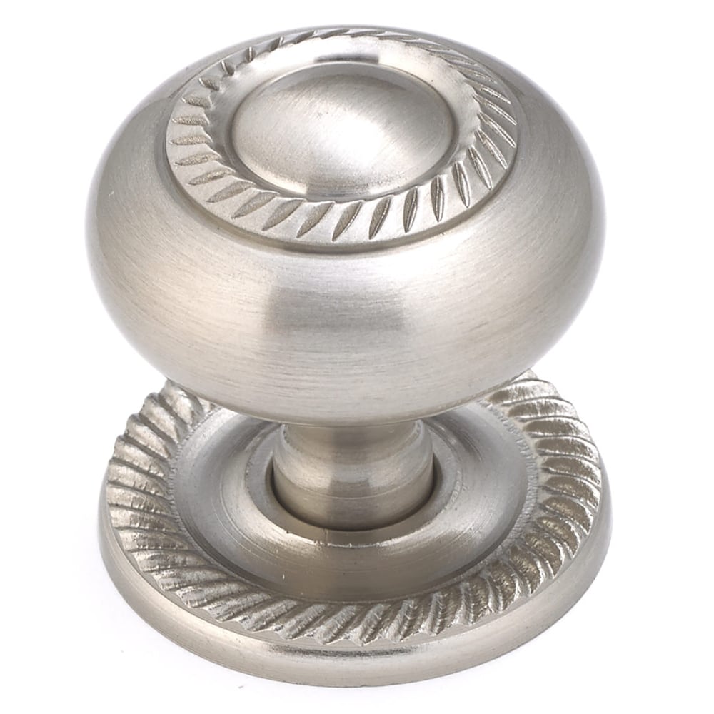 Richelieu Huntingdon 1 12 In Brushed Nickel Round Traditional Cabinet Knob Bp8048195 At 6034