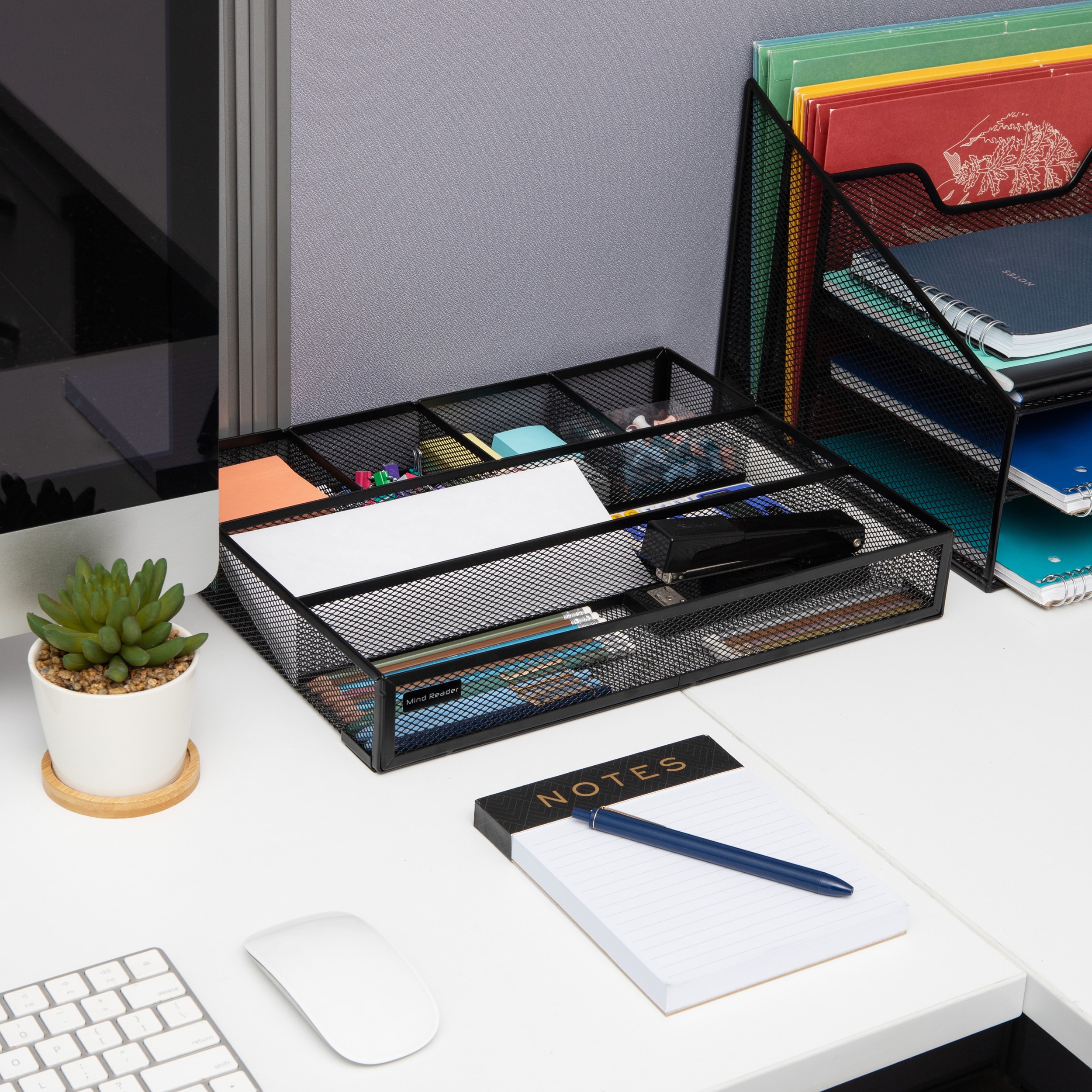 Under Desk Drawer Organizer Clamp-On, Mesh Metal Desk Drawer  Attachment, 1 Drawer Slide Out, On Desk Or Under Desk Organizer For Office  Supplies & Home Essentials : Office Products
