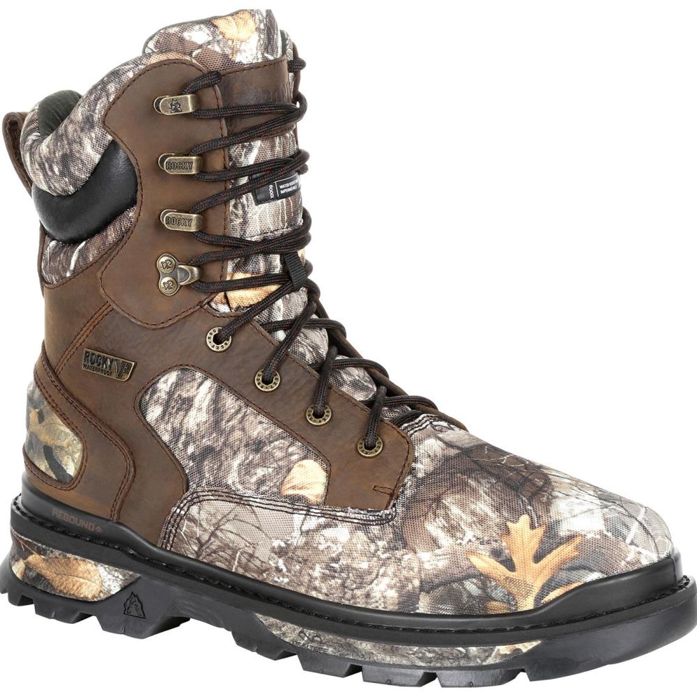 Rocky Mens Realtree Edge Waterproof Outdoor Boots Size: 8.5 Wide