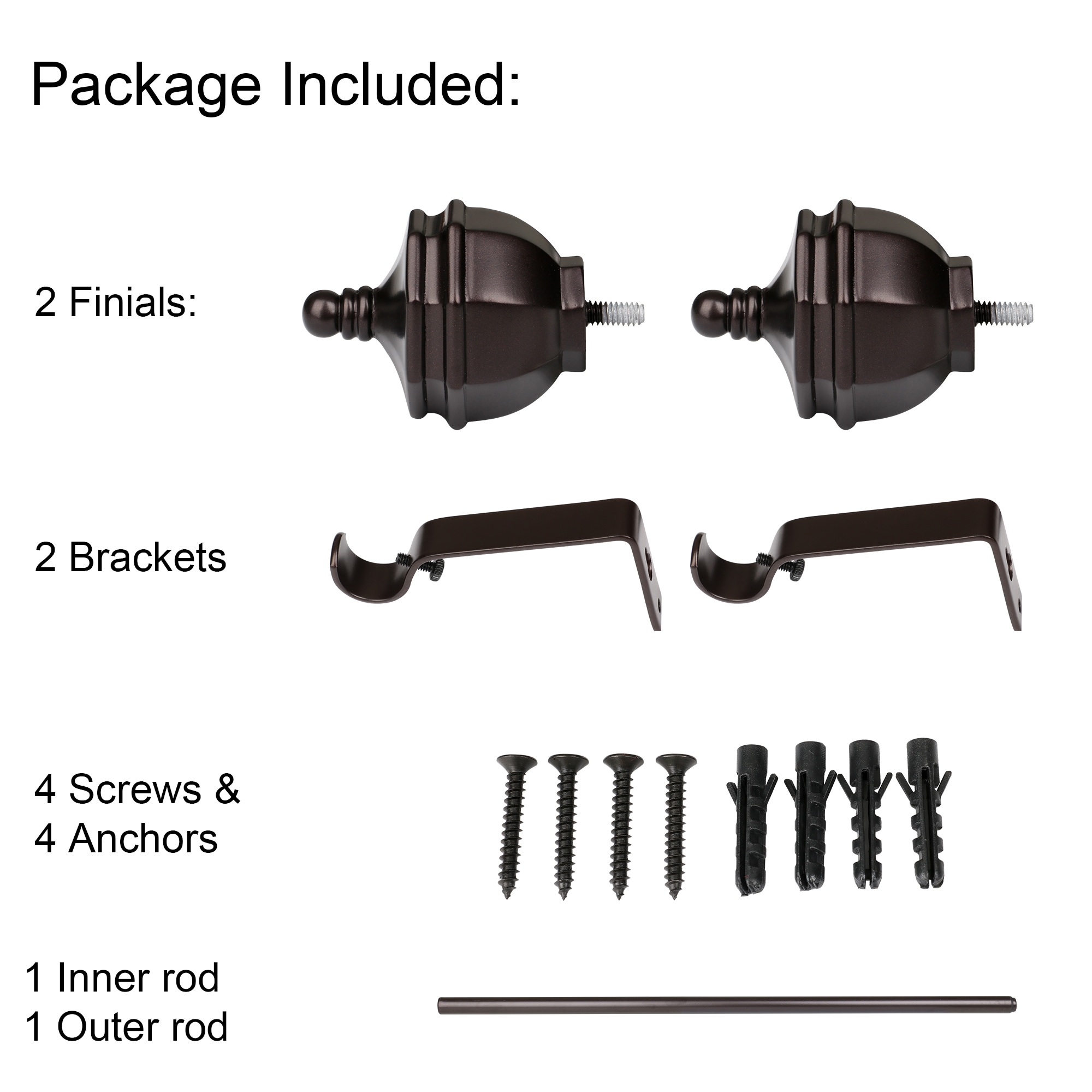 Utopia Alley D62RB Curtain-Rods - View #6