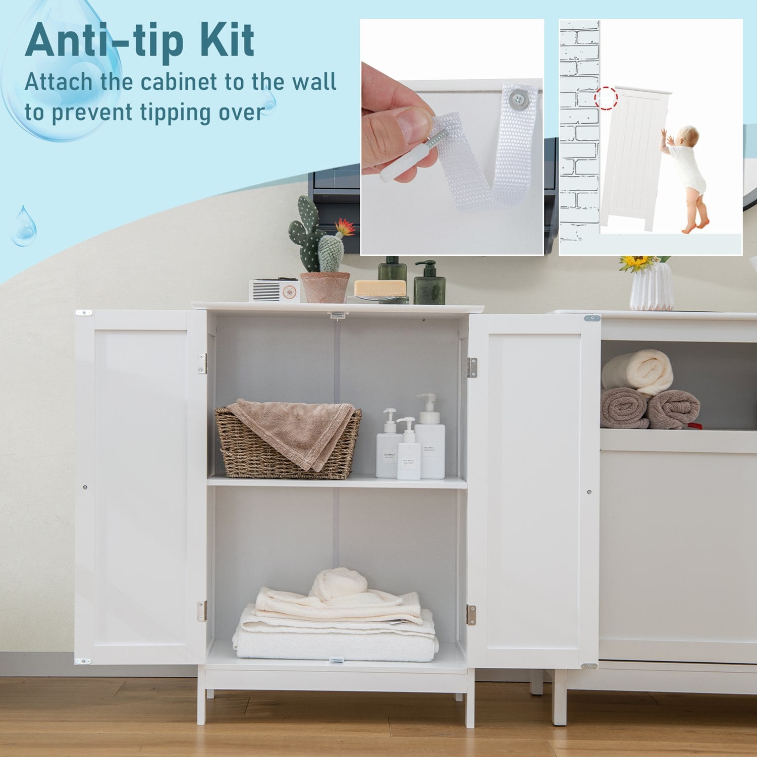 Costway CSHY000151 Bathroom-Medicine-Cabinets - View #7