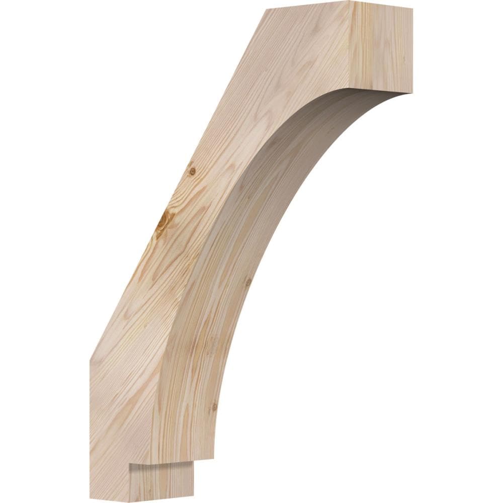Ekena Millwork BRC06X20X28IMP00SDF 5-1/2-in x 20-in x 28-in Douglas Fir Unfinished Wood Imperial Smooth Knee Brace