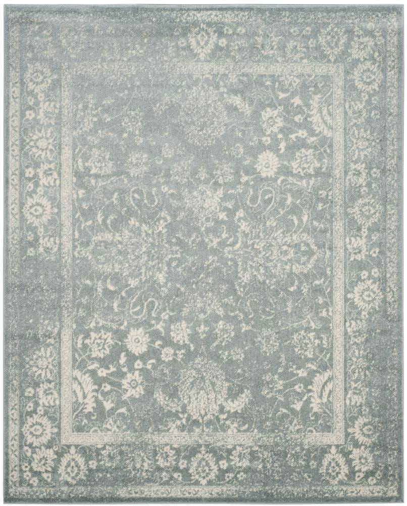 Safavieh ADR109T-1115 Adirondack Kashan 11 x 15 (ft) Loomed Polypropylene Slate/Ivory Rectangular Indoor Distressed/Overdyed Vintage Area rug