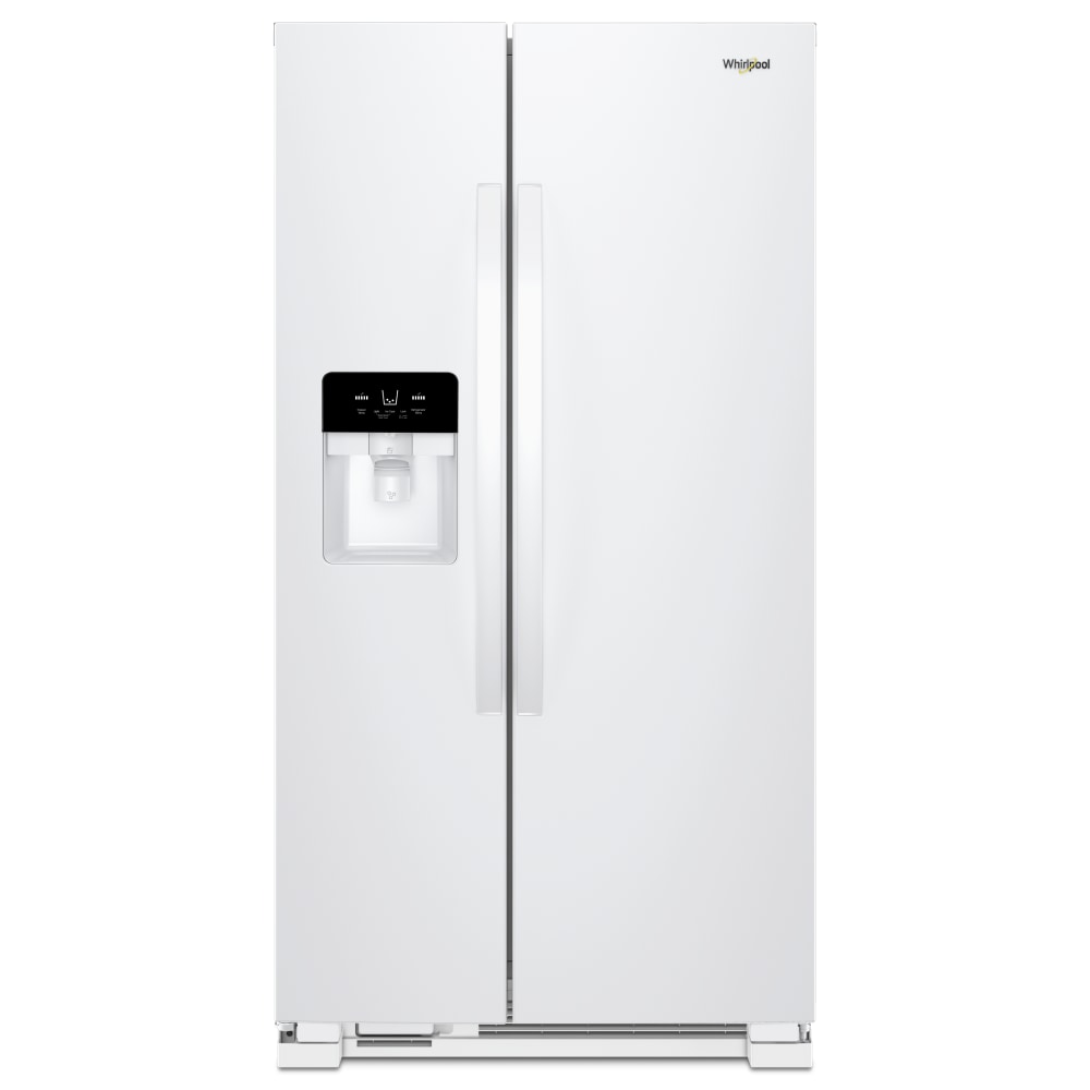 Whirlpool WRS325SDHW 24.5-cu ft Side-by-Side Refrigerator with Ice Maker ,Water and Ice Dispenser ( White )