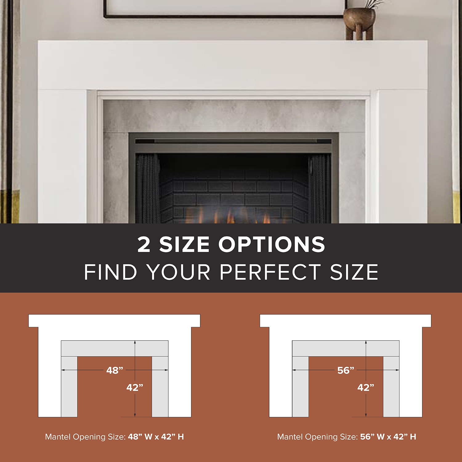 Modern Ember SABINE-4842-WP Mantel-Surrounds-Pilasters - View #4