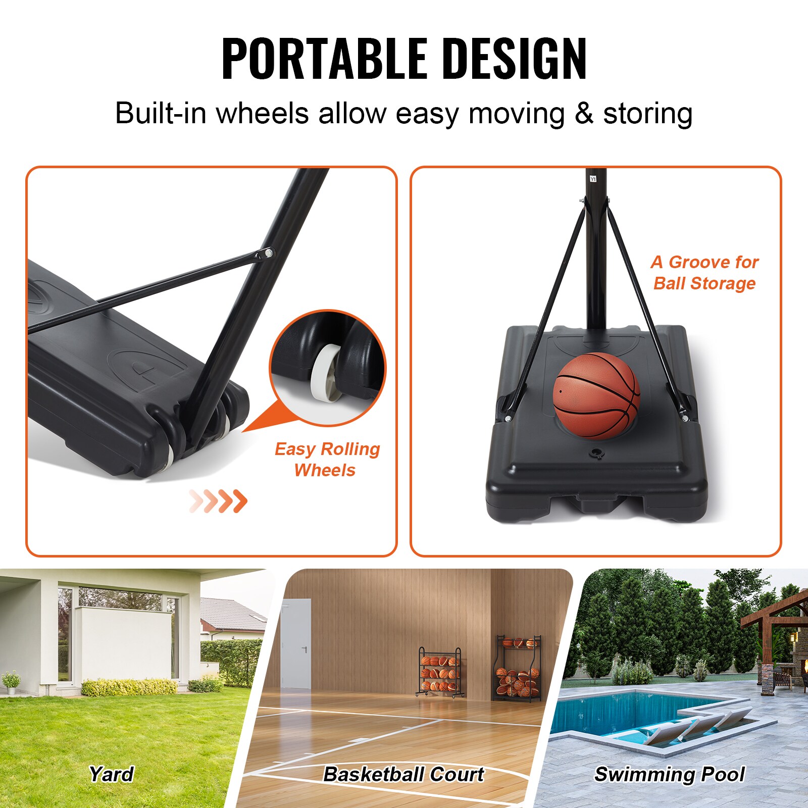VEVOR SCLQK44CKWDJ00949V0 Basketball-System - View #6
