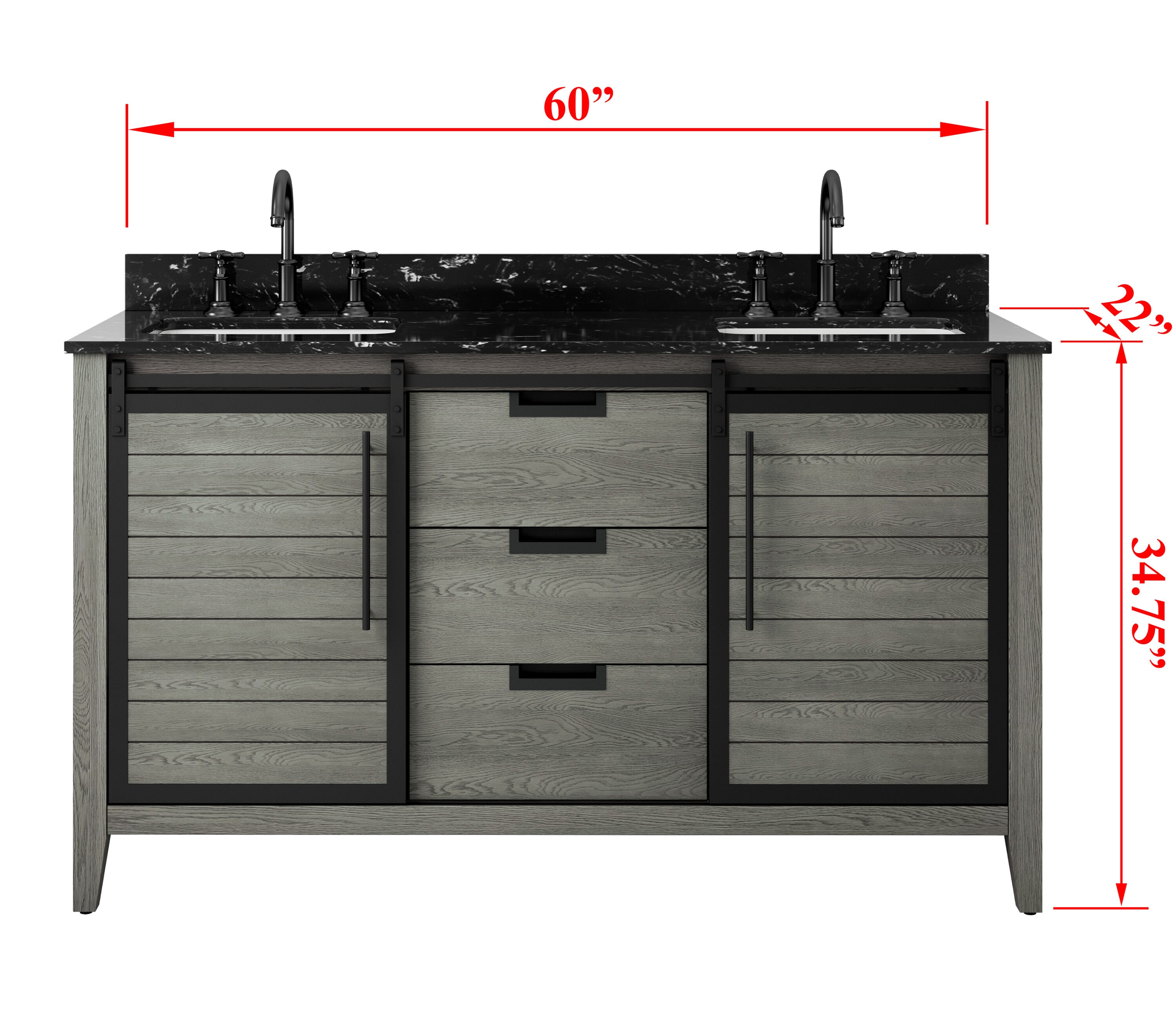 allen + roth TJ-0113V6022GR Bath-Vanity-Combo - View #13