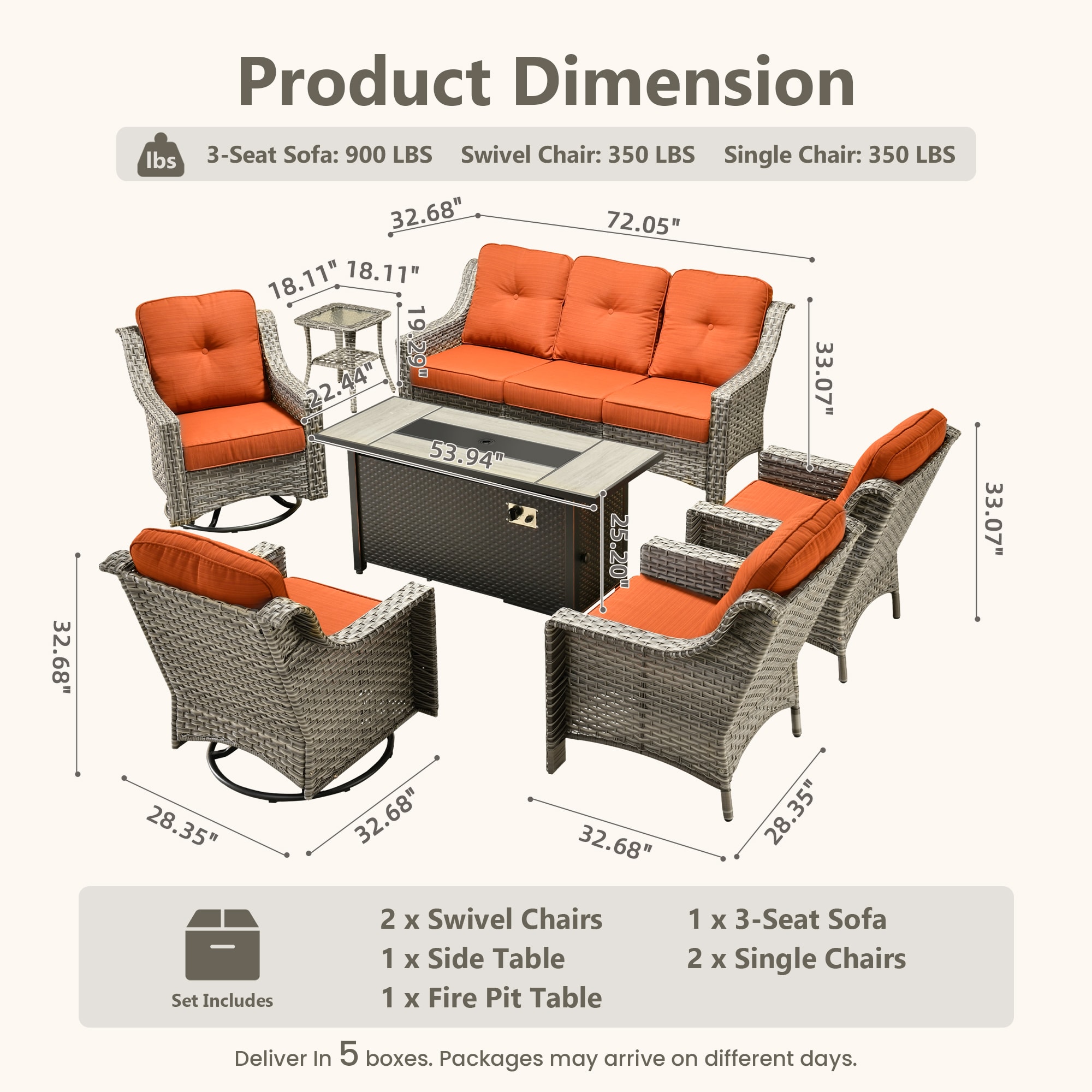 Caodoc L5-CFP03-YZPAD8072 Patio-Sofas-Daybeds - View #6