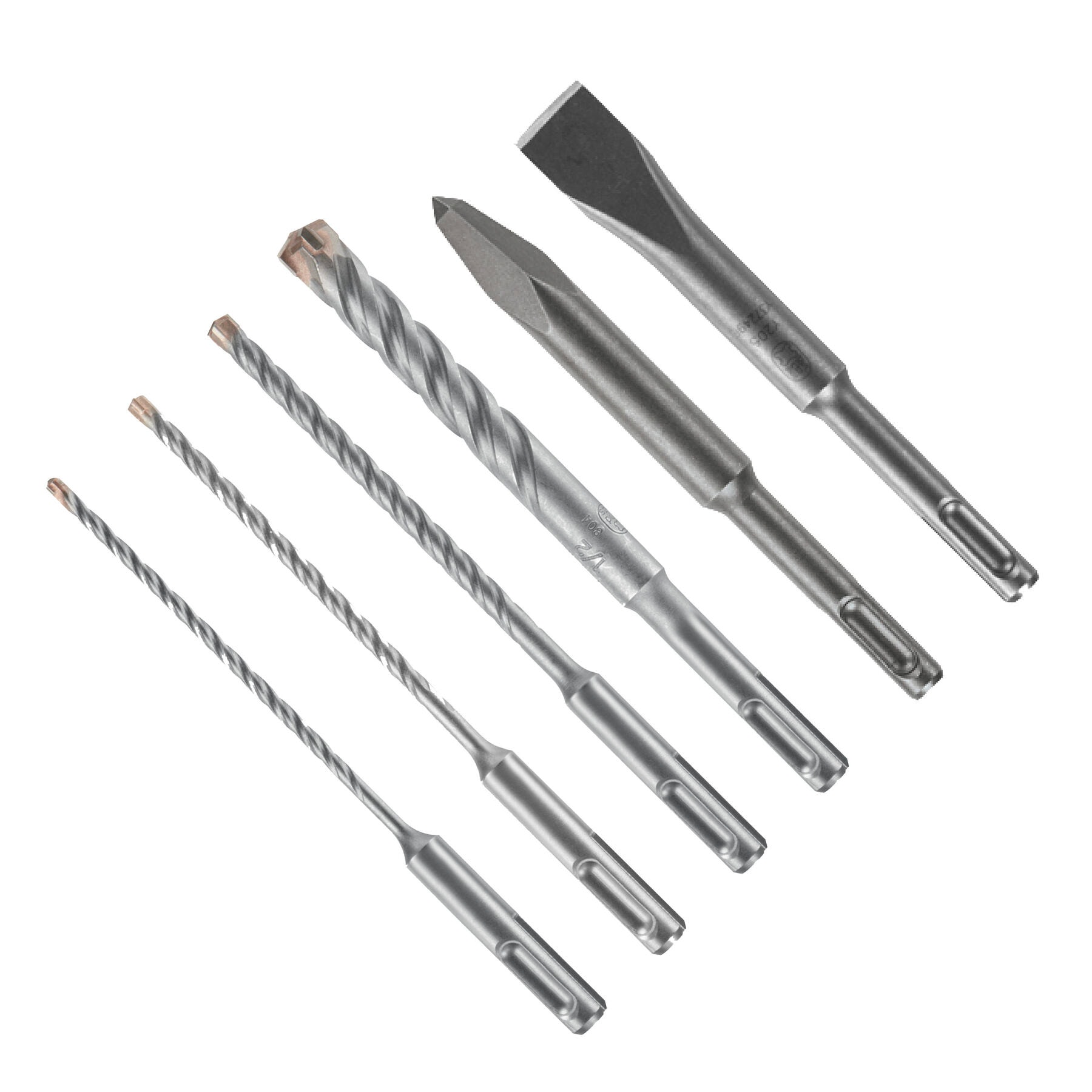 Bosch HC4ST006 Bulldog 6 -Piece High-carbon steel Masonry Drill Bit Set For Hammer drill