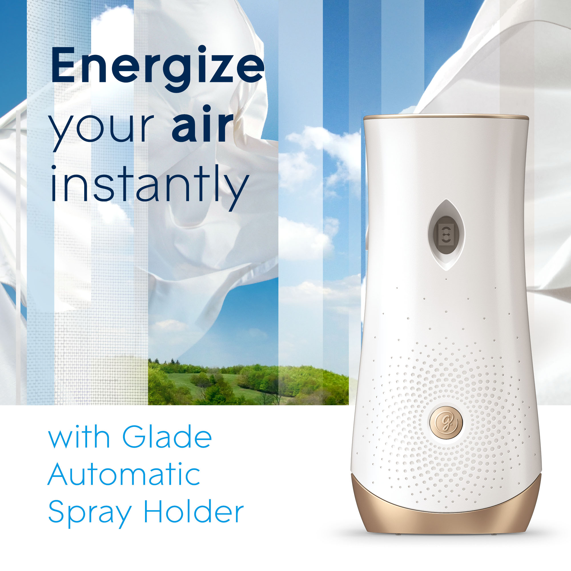 Glade 6.2-oz Clean Linen Refill Air Freshener in the Air Fresheners  department at