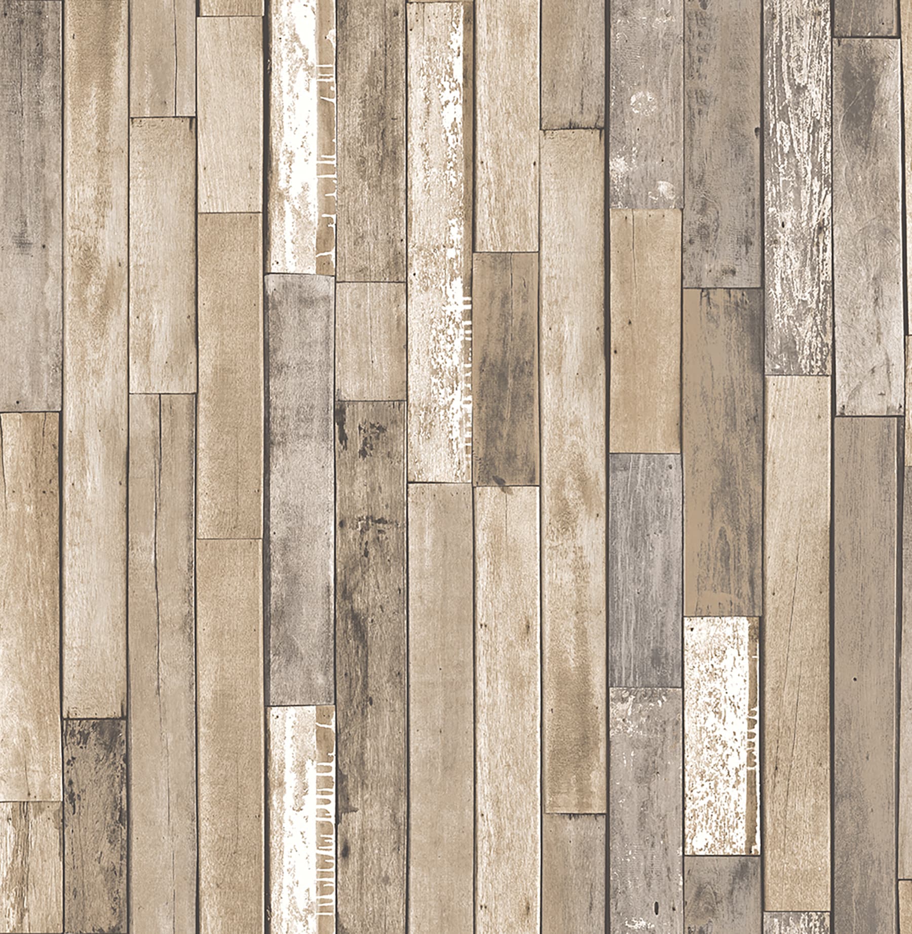 Brewster Wallcovering FD23274 Brewster Essentials 56-Sq. Feet Brown Non-woven Wood Unpasted Wallpaper