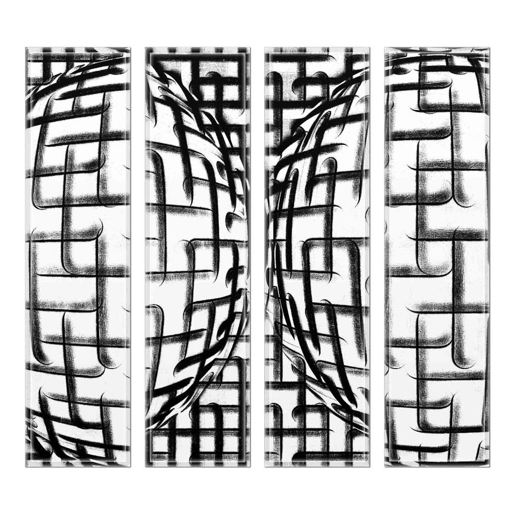 Instant Mosaic 3960102 Upscale Designs 32-Pack Multicolor 3-in x 12-in Glossy Glass Random Wall Tile