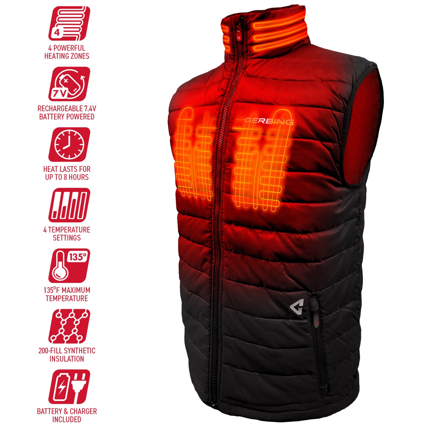 Gerbing GER-KPVST-7V-M-B-XXL Jackets-Coats - View #5