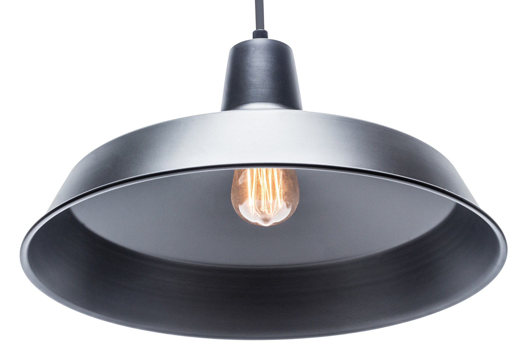 Matte Black 50" Adjustable Industrial Steel Pendant Light