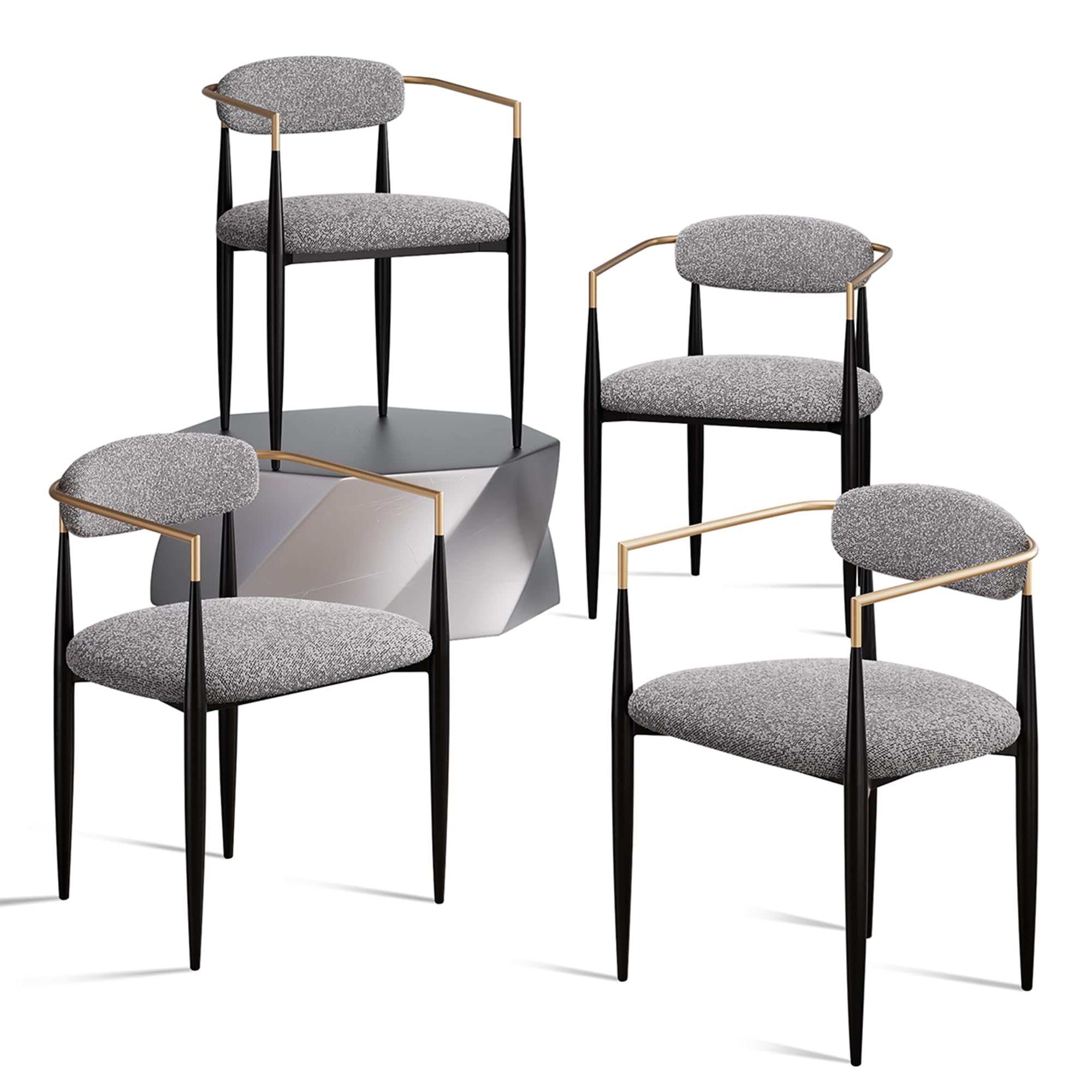 FARATI D2006RTC-WT-GY-4 Dining-Sets - View #6