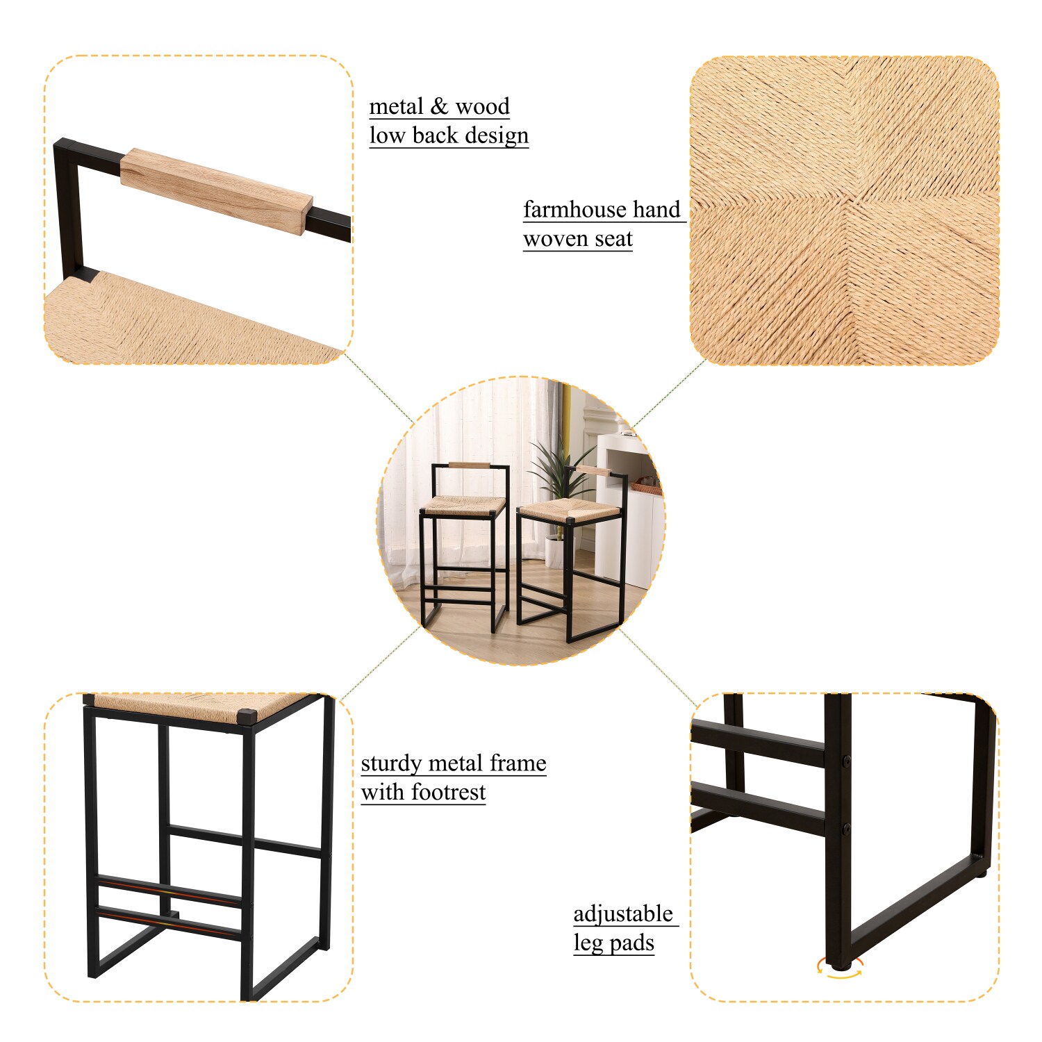 Streamdale Furniture W1757104750 stools - View #7