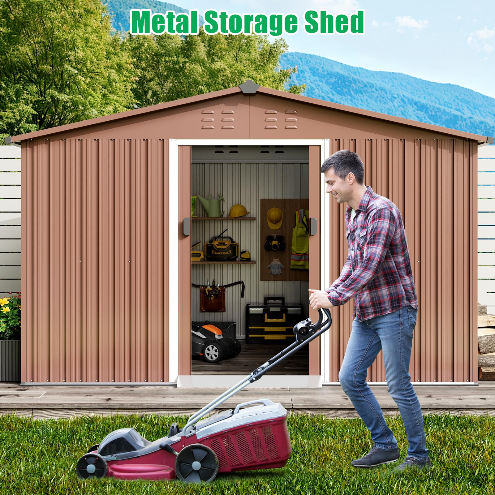 Garvee L107GLZLFWNW Metal-Storage-Buildings-Sheds - View #7
