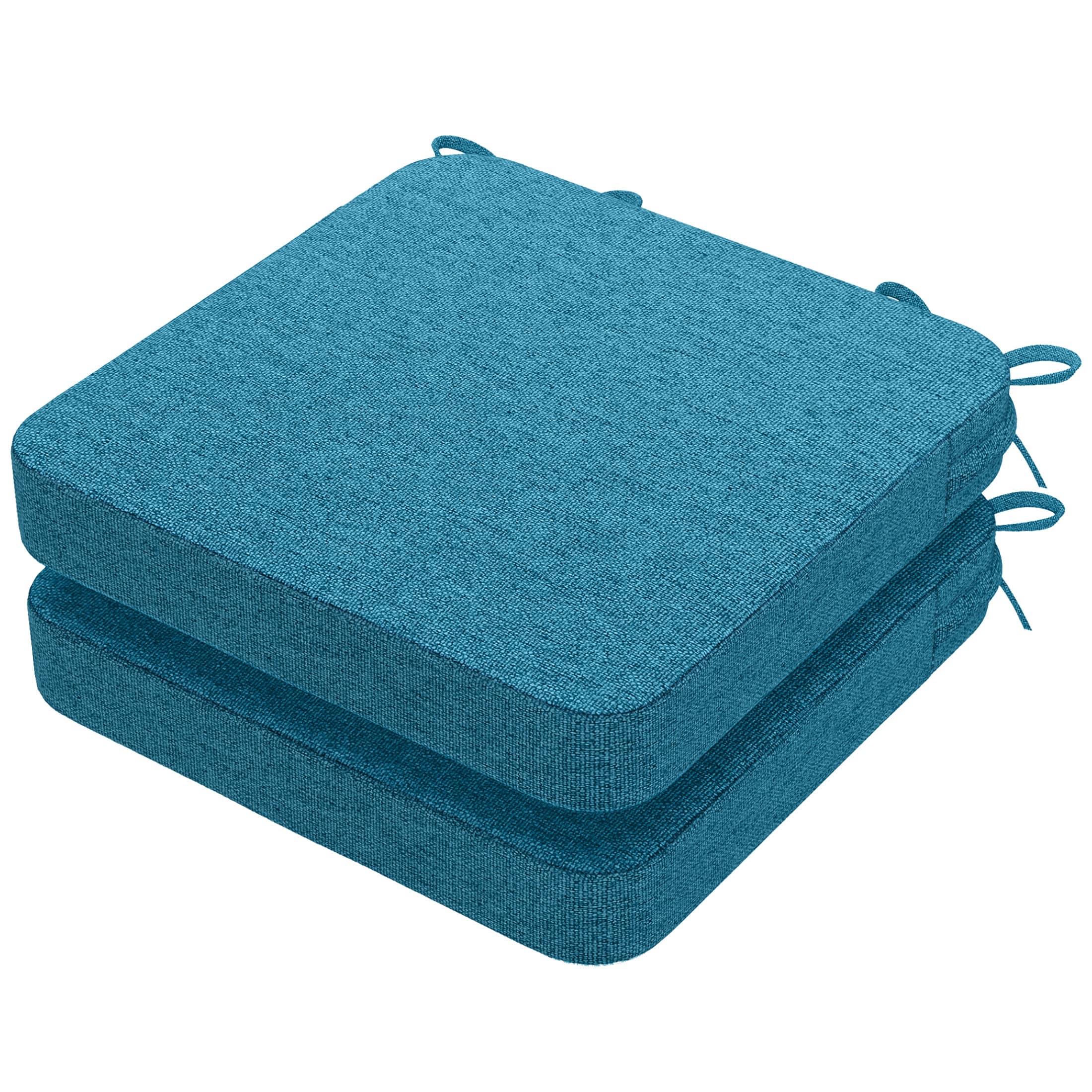 AAAAAcessories LS-DCCLS-LANLV-2P Teal Solid Chair Cushion