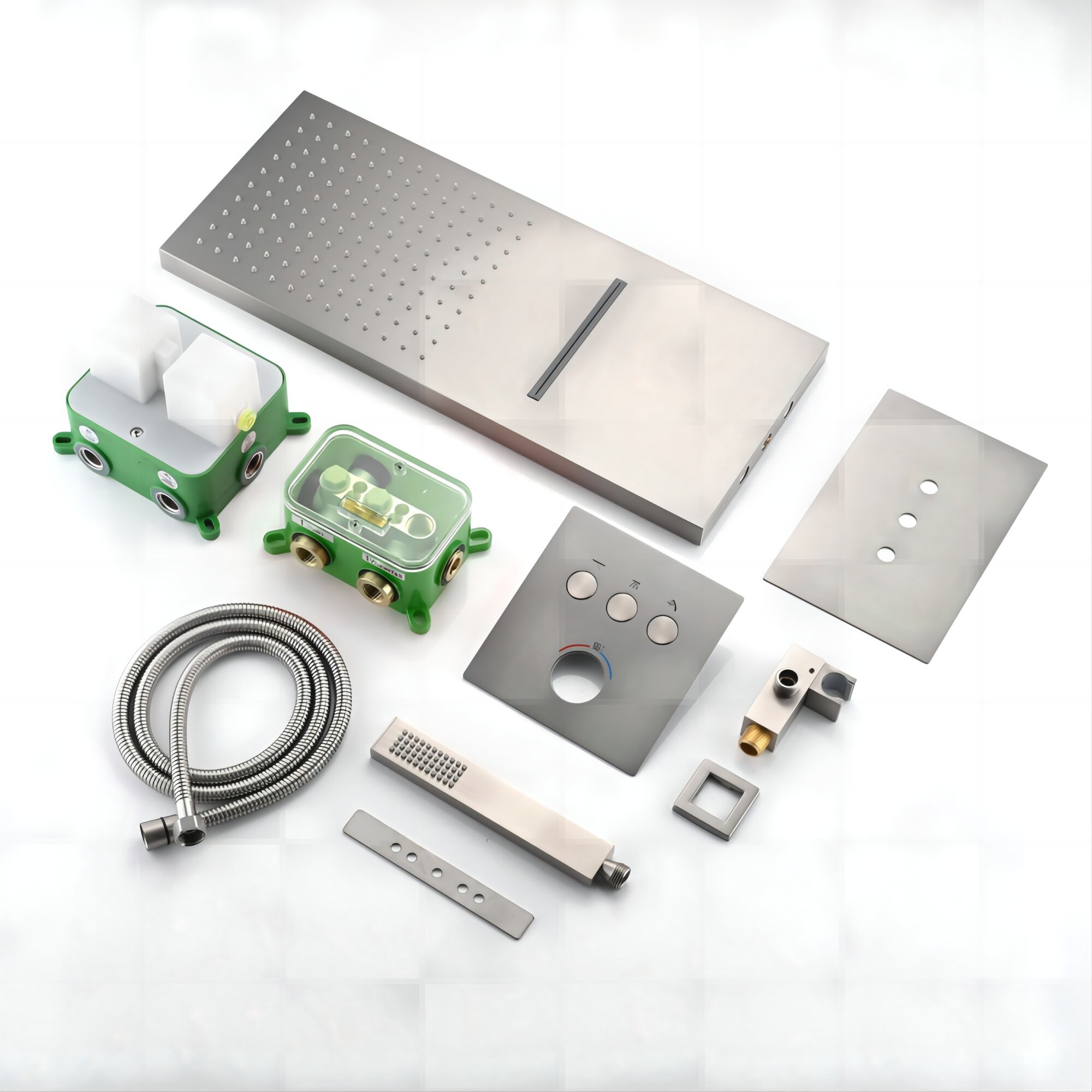WELLFOR CR-P-F-S01MB Showerhead-Bar-Panels - View #3