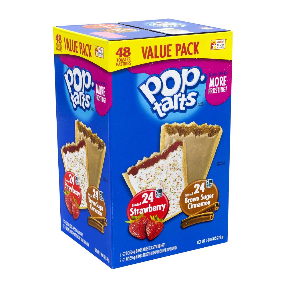 Pop-Tarts Pop Tarts Strawberry and Brown Sugar Cinnamon 2-Pack Variety, 24  Count - Real Fruit, Delicious Snack in the Snacks & Candy department at