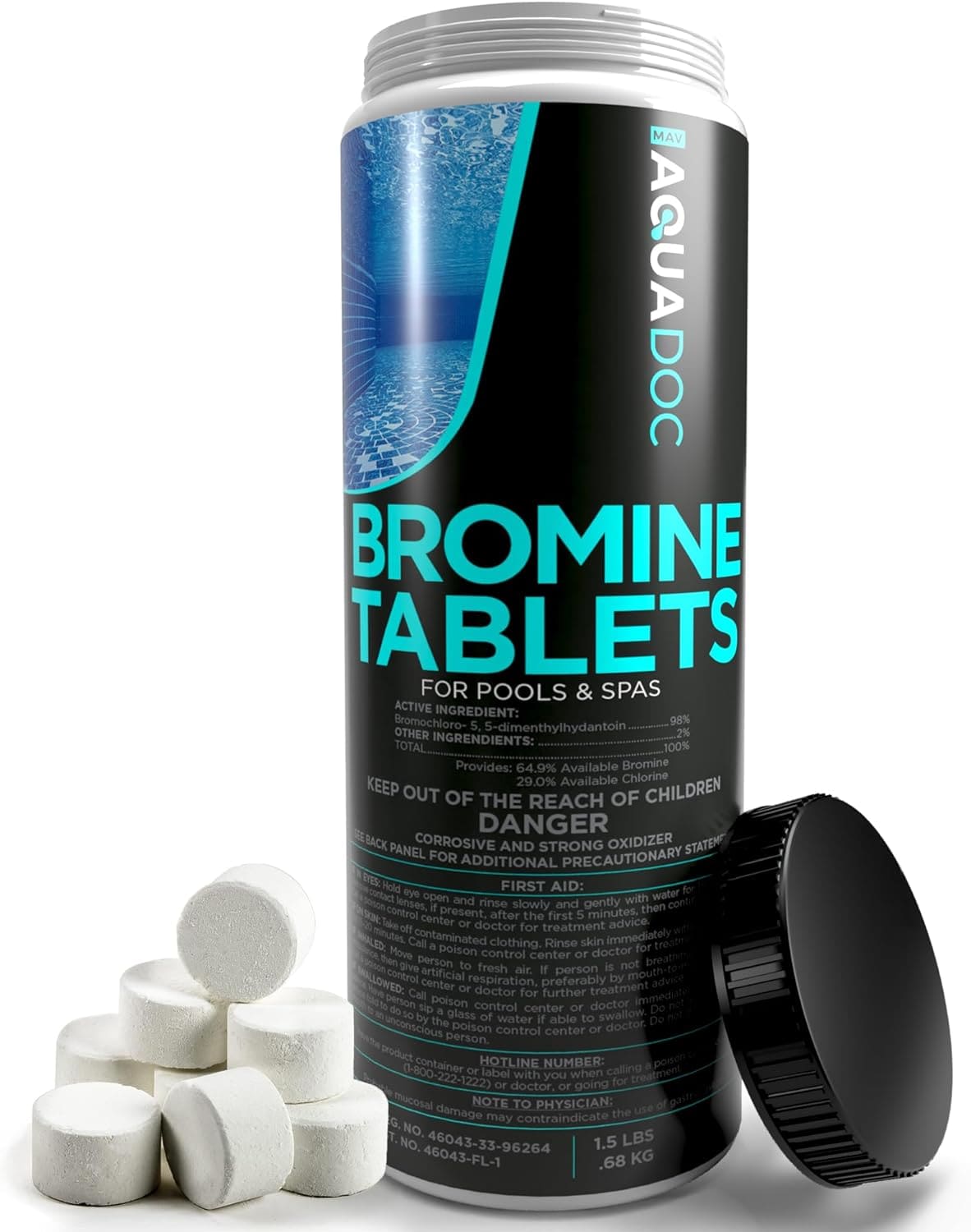 MAV AquaDoc AD-BT 1 Piece count Spa Bromine