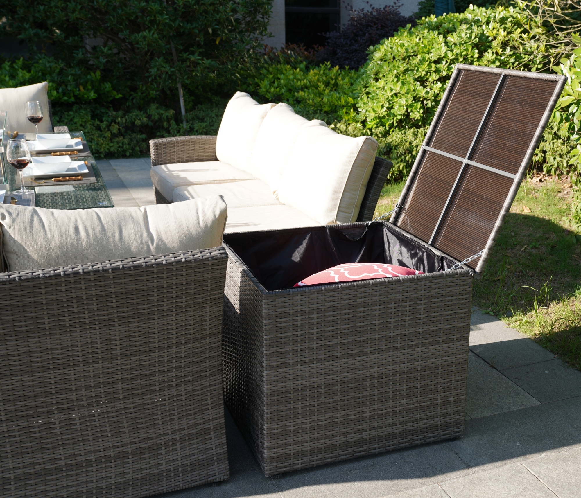 Direct Wicker DWG-2403B009-GR Patio-Conversation-Sets - View #7