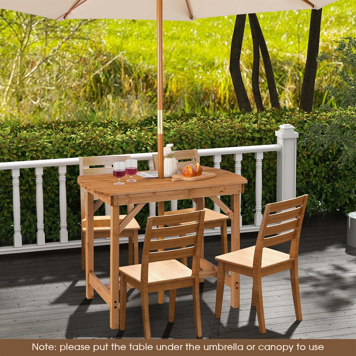 WELLFOR TDG10923BN Patio-Tables - View #6