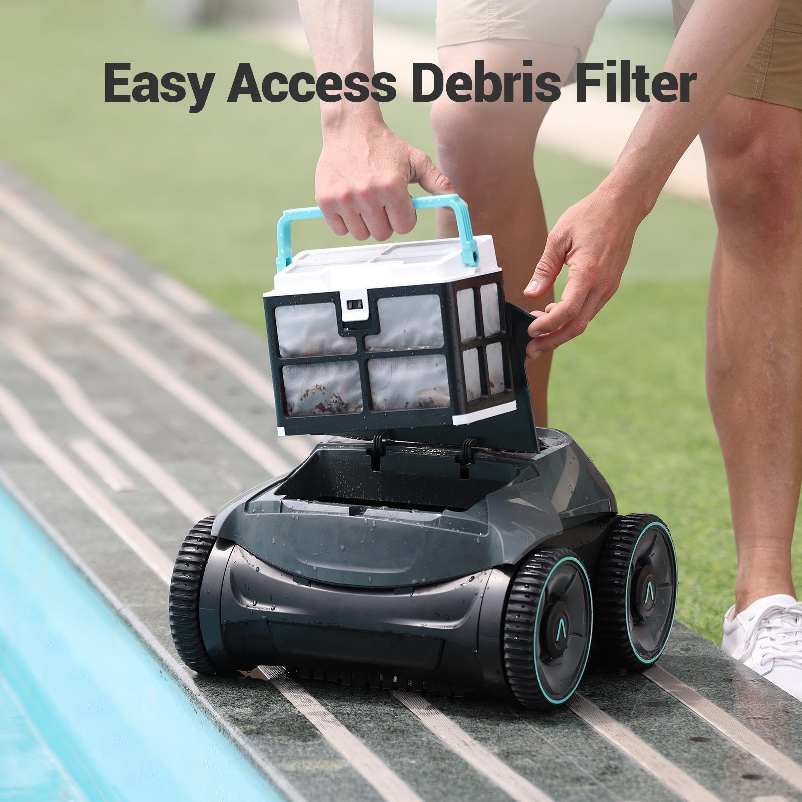 Aiper Seagull Pro Cordless 7.1in Robotic Pool Vacuum in the Pool