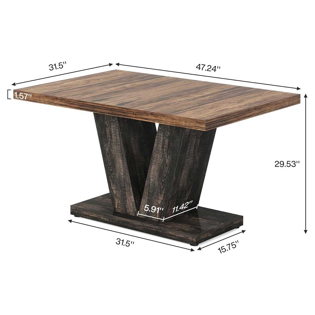 Tribesigns LWFD-JW0752 Dining-Tables - View #5