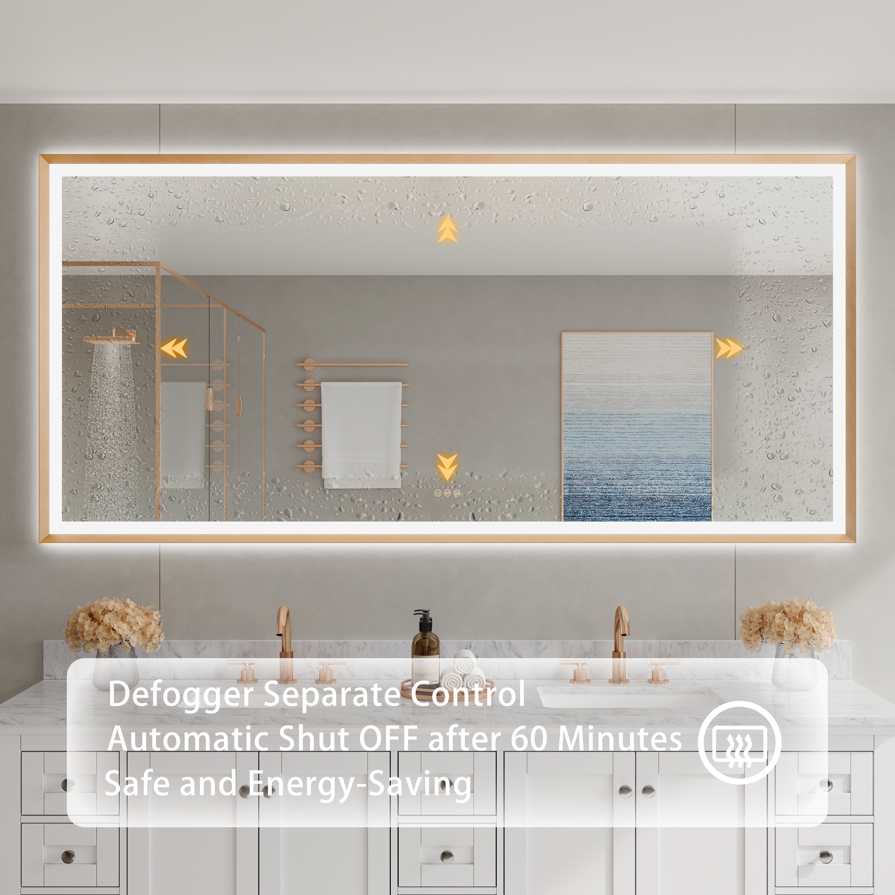 CALVON CLW68440BG Framed-Bath-Mirrors - View #5