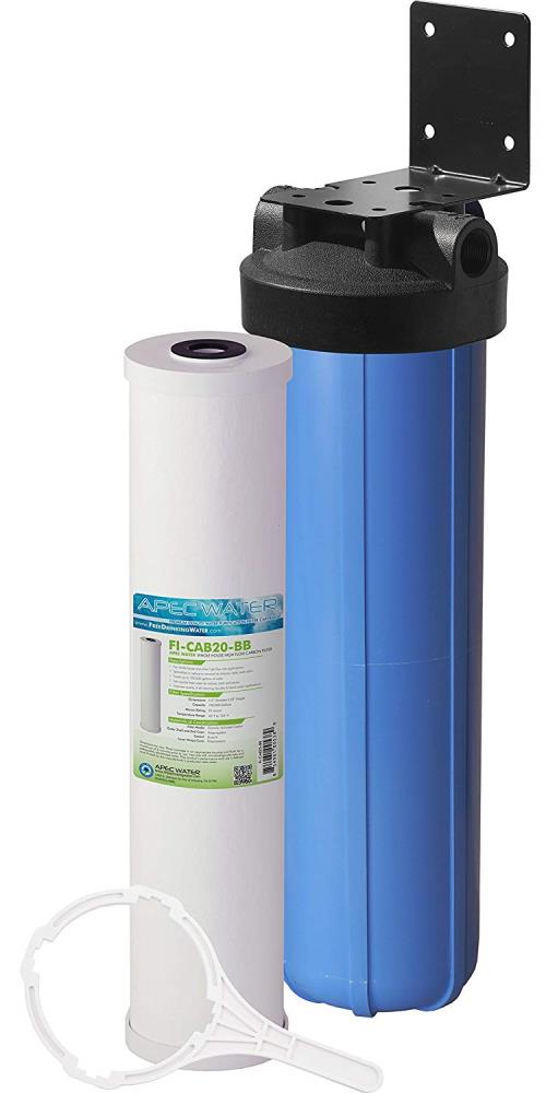 APEC Water CB1-CAB20-BB Water Filtration System 6 Single-stage 15.0-GPM GAC Hard water Whole House Water Filtration System