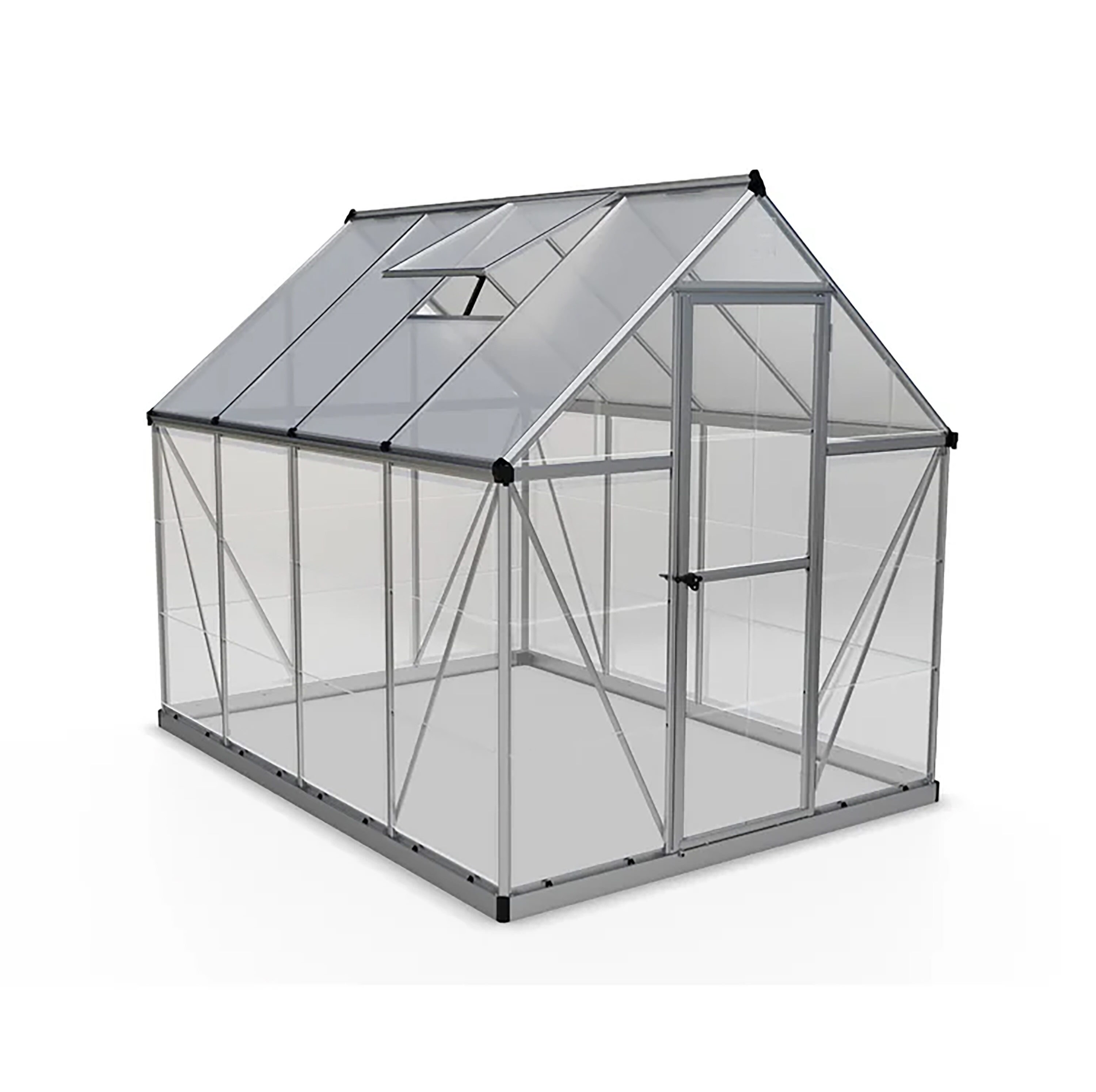 VEIKOUS Greenhouse 6ft L x 12ft W x 6.4ft H Silver in the